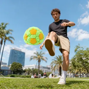 Outdoor fabric soccer toy for kids, portable juggling ball for fun play outdoors.