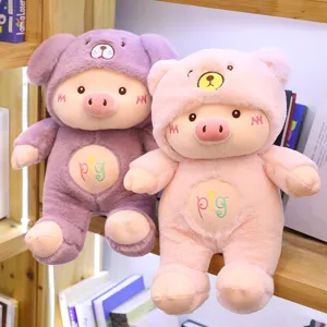 Mignon cochon peluche animal en peluche poupée douce oreiller cadeau d'anniversaire fille