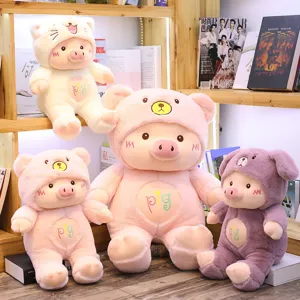 Adorable cochon en peluche douce oreiller poupée mignonne pour cadeau d'anniversaire fille