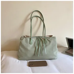 Casual lichte canvas shopper voor dames, grote capaciteit dagelijkse schoudertas stijl.
