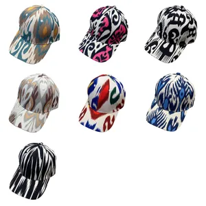 Unisex Ethen-Stil Bedruckt Baseballkappe Verstellbar Baumwolle Slub Sonnenschutz Sonnenhut Für Reise Outdoor
