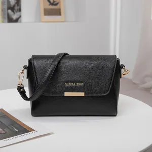 Sac Carré Petit et Polyvalent Décontracté en Cuir PU pour Femmes Sac Bandoulière Couleur Unie Sac à Main Minimaliste Urbain