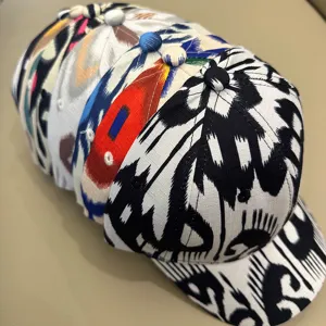 Ethnic printed baseball cap stylish sun protection hat multi-color accessory design