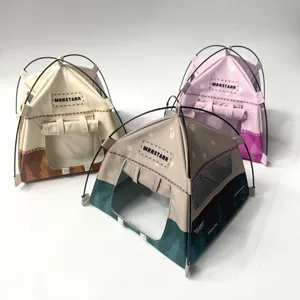 Detailed view of miniature camping tent models for dollhouse props, realistic 1:12 scale toy.