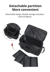 Sac de rangement de camping en extérieur avec des partitions amovibles pour une organisation.