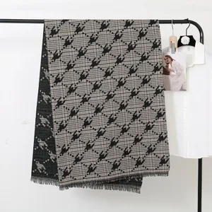 Autumn winter new imitation cashmere scarf long tassel shawl grid fashion warm women winter neck warmer