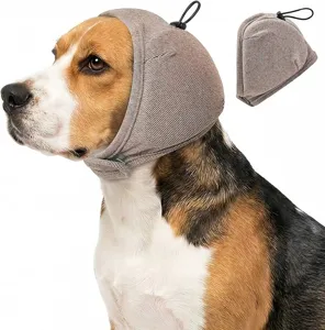 Hunde Lärmschutz Ohrenschützer Angstabbau Beruhigende Haube für Gewitter und laute Geräusche.