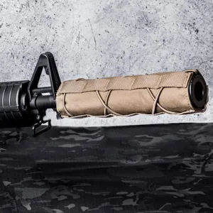 Taktischer Schalldämpfer Schutzüberzug Tarnung Gewehr Mündungshülse für Outdoor Airsoft.