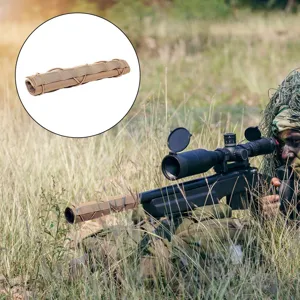Langlebige taktische Schalldämpferabdeckung, Outdoor Camo Hülle für Airsoft Jagdausrüstung.