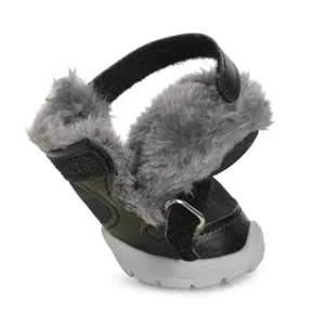 Scarpe invernali calde per cani piccoli, stivaletti antiscivolo foderati in pile