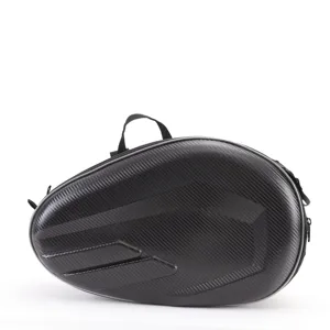 Waterproof motorcycle tail bag hard shell helmet storage saddlebag travel pack riding gear