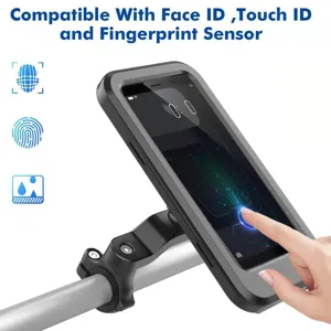 Waterdichte Telefoonhouder voor Stuur van Fiets Compatibel met Face ID en Touch ID