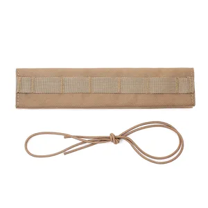 Taktischer Schalldämpfer Schutzbezug Khaki Nylon Laufabdeckung mit Kordel für Outdoor Einsatz