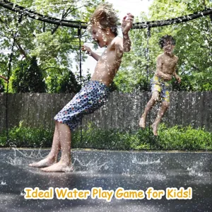 Kinder Trampolin Sprinkler System für Outdoor Garten Sommer Wasserpark Spielzeug neu