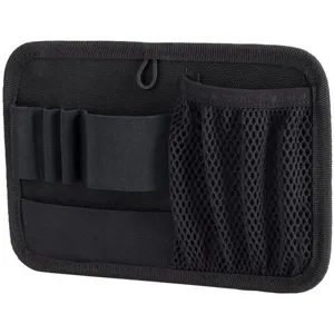 Panneau d'Insertion Molle Tactique en Nylon Organisateur d'Équipement EDC avec Dos Velcro pour Gilet Sac à Dos Accessoire d'Extérieur