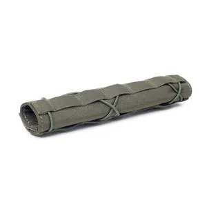 Taktischer Schalldämpfer Schutzbezug olivgrün Nylon Schalldämpfer Hülle mit Kordel.