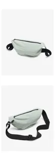 Lightweight nylon crescent shoulder bag, casual fashion crossbody bag for women daily sports.