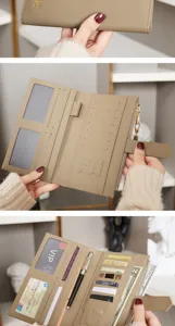 Porte passeport voyage RFID étui minimaliste multi-cartes organisateur portable pour ID