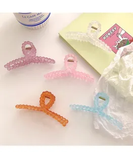 Lot de pinces à cheveux mates en relief perles mignonnes pinces requin élégantes pour femmes coiffure