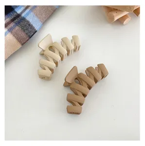 Matte large hair claw clip minimalist hair accessories for women thick hair styling daily wear
