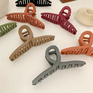 Korean ins large matte hair claw clip shark clip women half updo elegant hair accessories