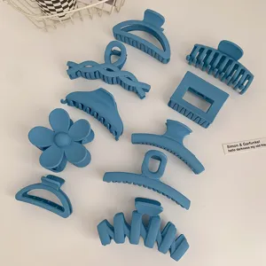 Set mollette per capelli blu Klein fermagli opachi accessori minimalisti eleganti per donna