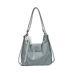 Women Casual Shoulder Bag Large Capacity Hobo Backpack Convertible Travel Daily Purse