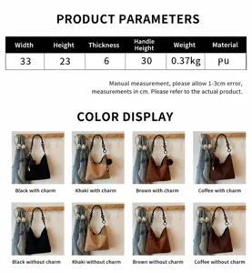 Stylish casual large capacity commute lazy style suede shoulder crossbody tote bag