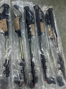 Namkabaw ultralight telescopic trekking poles with exterior lock and anti-slip grip for hiking outdoor.