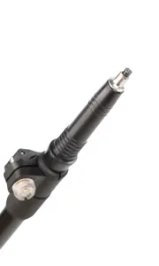 Outdoor trekking pole locking mechanism detail, black lightweight hiking stick spare part.