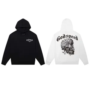 Unisex Streetwear Hooded Sweatshirt With Cool Skull Graphic Casual Pullover Apparel