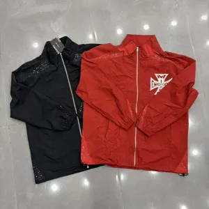 Unisex jacket με στρας και όρθιο γιακά, κομψό casual πανωφόρι για καθημερινή χρήση.