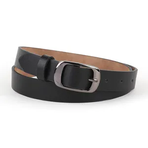 Women's Casual Faux Leather Belt Fashion Simple Pin Buckle Waistband For Jeans Daily Outfit Accessories