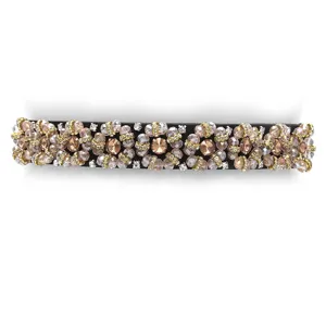 Handmade rhinestone elastic waist belt women sparkle crystal decorative waist band