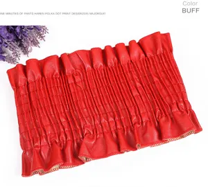 Red faux leather wide elastic waist belt corset cincher for women dress accessory
