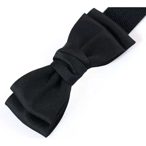 Stylish black elastic bow waist belt for women, perfect for dresses and daily fashion wear.