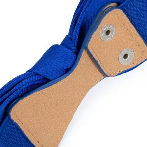 Women elastic stretch waist belt fashion bow cinch dress accessory casual solid color belt new