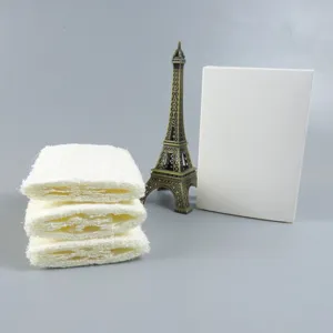 Compressed natural plant loofah sponge body scrubber eco friendly bath exfoliating pad