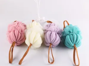 Gran esponja de baño color nórdico malla lofofora suave exfoliante corporal ducha.