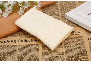 Natural loofah bath sponge plant fiber body scrubber exfoliating pad for daily shower cleaning.