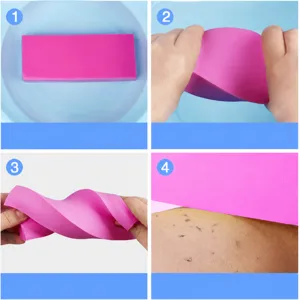 PVA baby badspons, high-density exfoliërende lichaamsspons voor zachte douchereiniging.