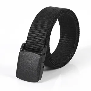 Unisex Tactical Nylon Belt Casual Outdoor Woven Canvas Belt With Automatic Buckle Men Women Fashion Daily Waistband