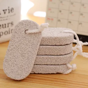 Natural volcanic pumice stone for foot exfoliation, callus remover with hanging rope, 5pcs