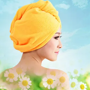 Gorro de secado de microfibra súper absorbente turbante de ducha rápido para mujer