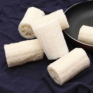Natural Loofah Bath Sponge Kitchen Dishwashing Scrubber Pad Plant Fiber Exfoliating Body Scrubber Pot Cleaning Tool