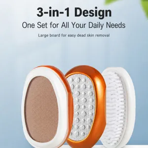 Nano Stainless Steel Foot File 3-In-1 Callus Remover Dead Skin Exfoliator Portable Foot Care Tool Pedicure Tool For Feet