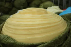 Yellow PE mesh roll raw material for bath sponge bulk supply industrial manufacturing detail