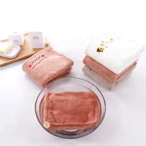 Bonnet de séchage super absorbant et séchage rapide joli wrap en microfibre pour femmes cheveux longs