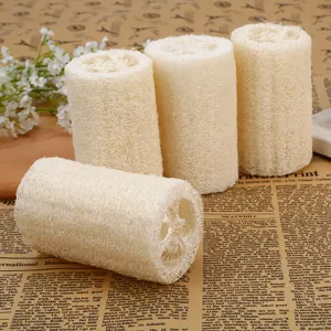 Éponge de bain loofah naturelle en fibre végétale pour un gommage et nettoyage en douceur.