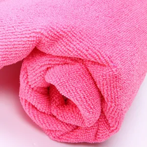 Gorro de secado de pelo de microfibra, toalla de baño suave y super absorbente rosa.